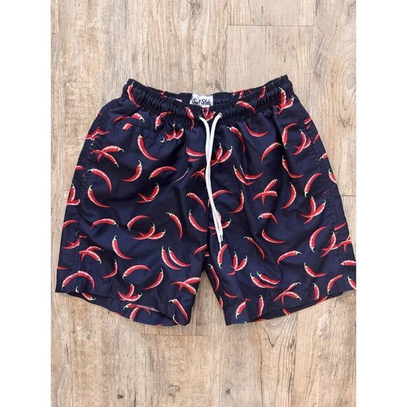 Surf Style Bundle Swim Trunks Men’s Size Small Chili Pepper Elastic Waist Shorts - Picture 2 of 15